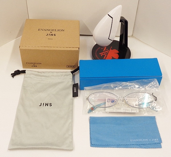 JINS EVANGELION×JINS第二弾 オリジナルメガネセット 綾波レイモデル オリジナルメガネスタンド付き スタンド付