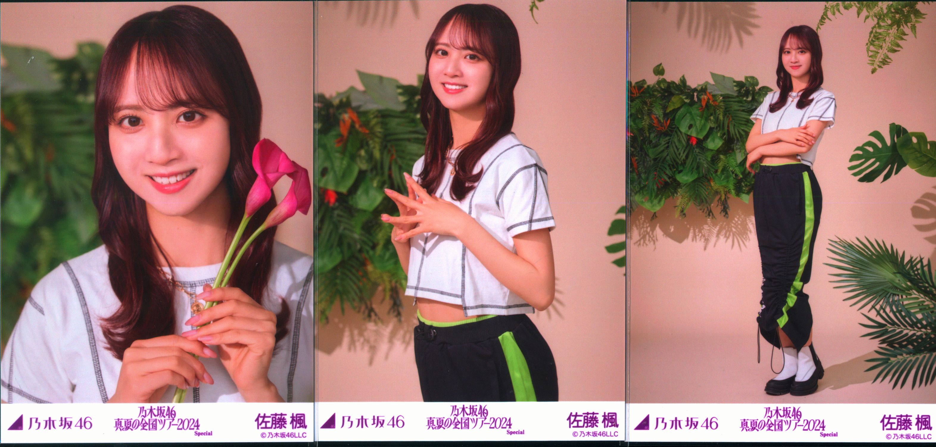 佐藤楓乃木坂46 真夏の全国ツアー2024衣装1 生写真直筆サイン入り