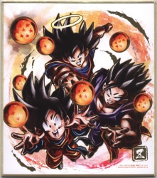 Dragon Ball Super Shikishi Art SUPER SAIYAN GOD GOKU Gold Foil
