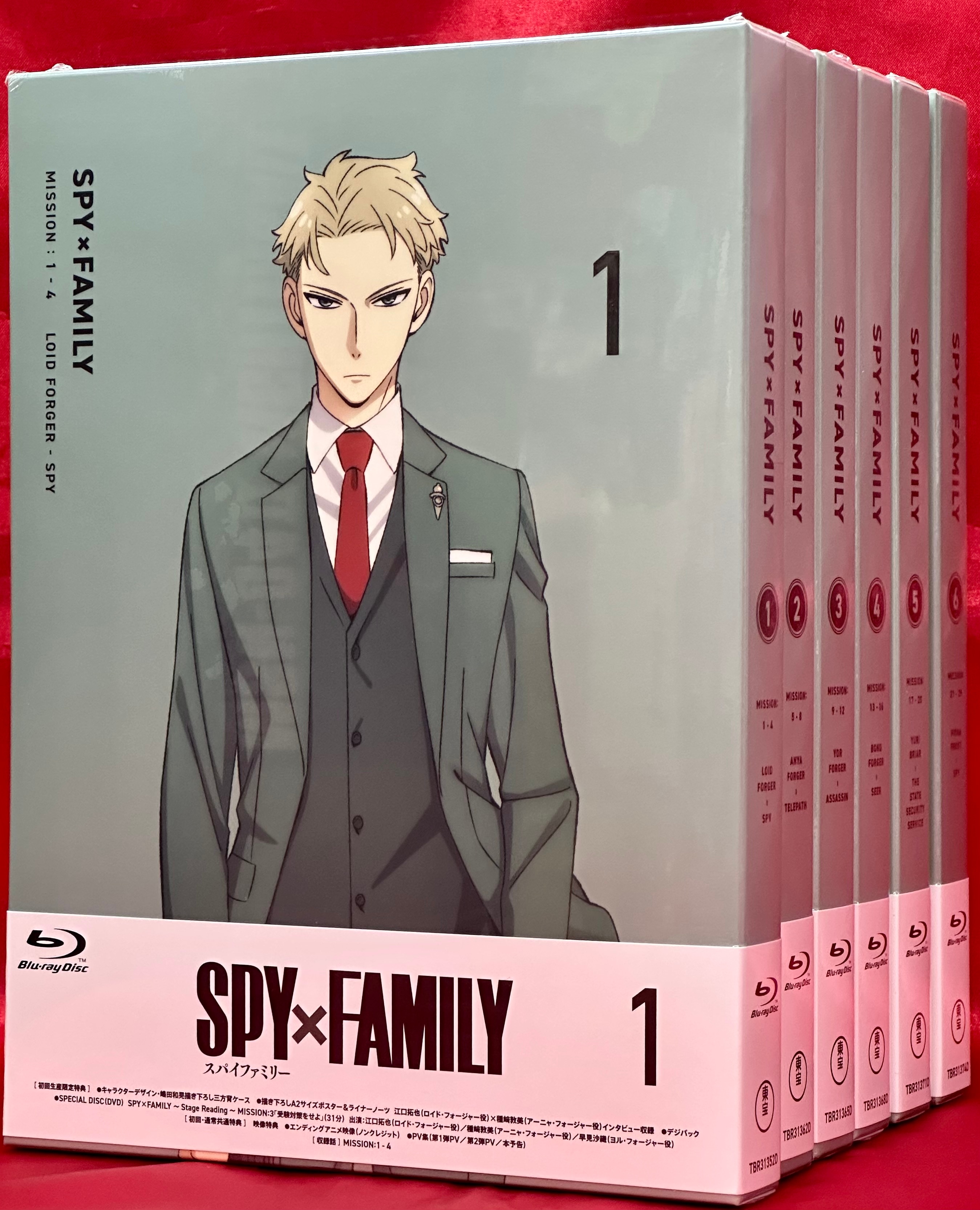 アニメBlu-ray SPY×FAMILY 初回生産限定版 1期全6巻 セット