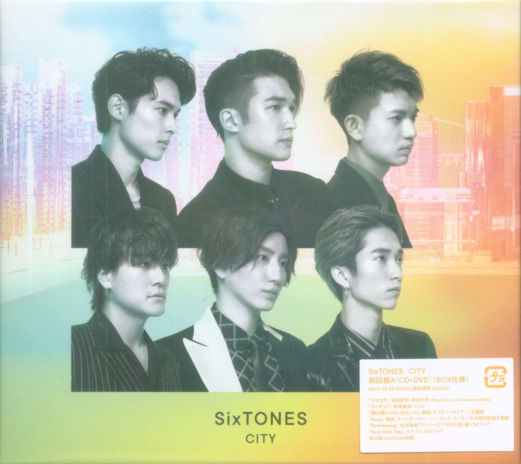 SixTONES First Edition Limited Ed DiscA CITY DVD | MANDARAKE 在线商店