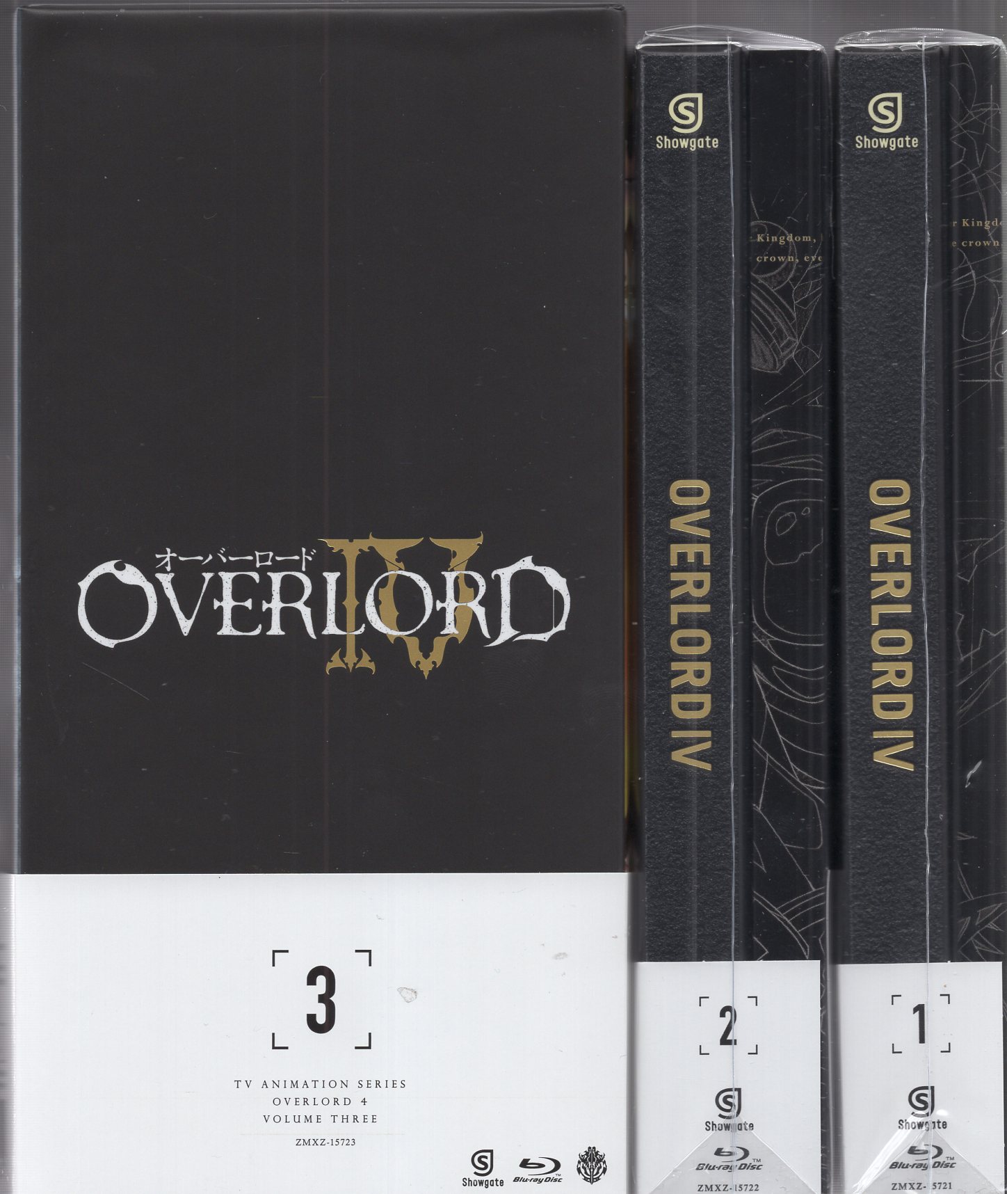 オーバーロードⅣ Blu-ray 全3巻セット 初回生産版 付属品完備