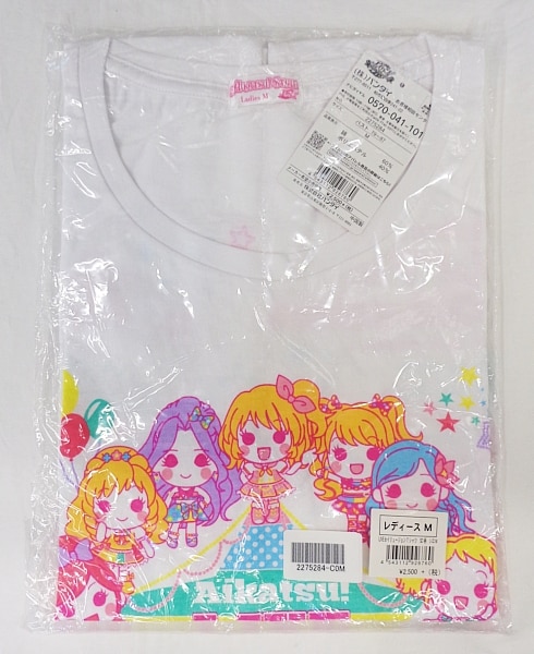 バンダイ アイカツ! LIVE☆イリュージョン Tシャツ SD柄 シロ