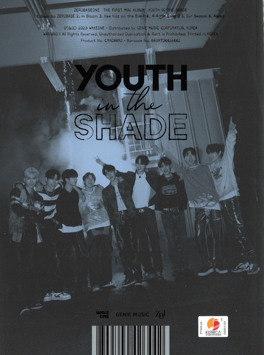 CD ZEROBASEONE YOUTH IN THE SHADE YOUTH ver. 黒 | ありある 