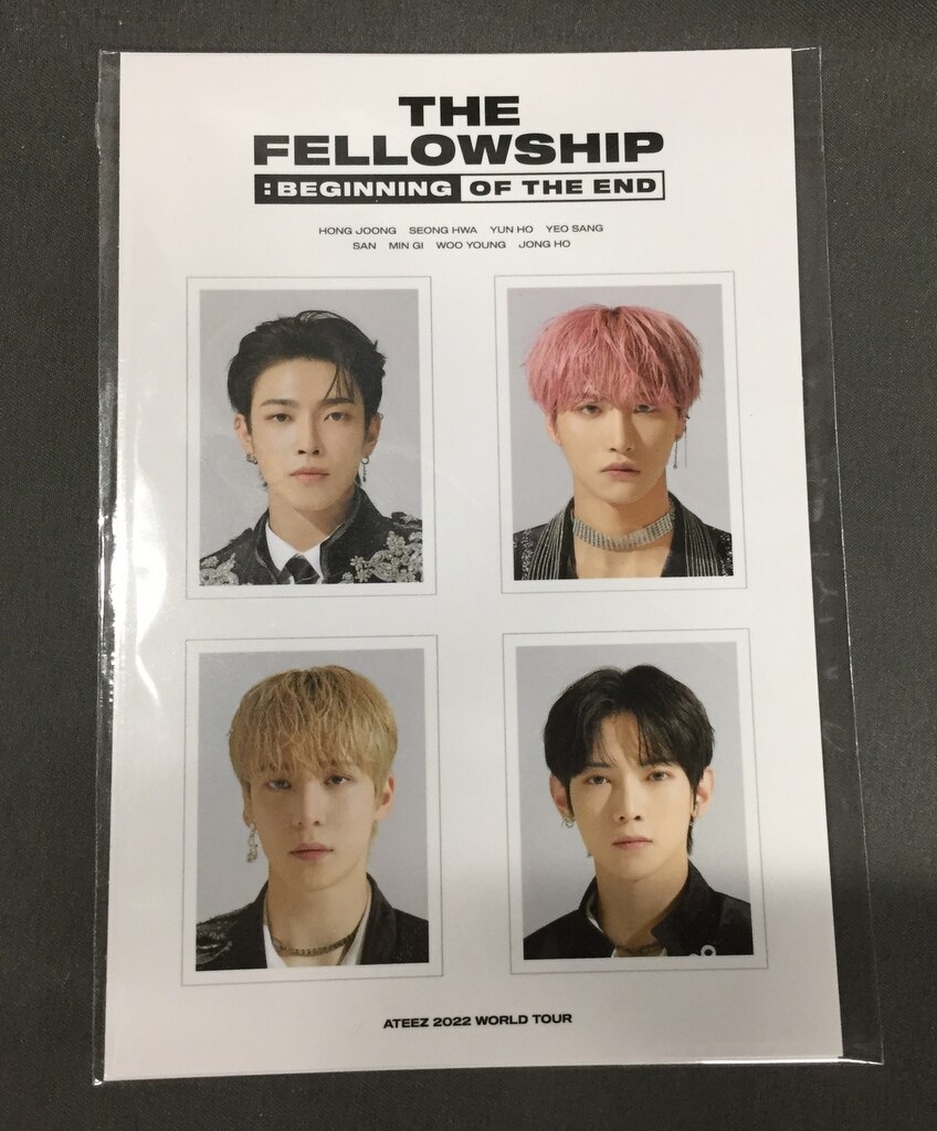 ATEEZ 22年 THE FELLOWSHIP : BEGINNING OF THE END IDフォトセット 