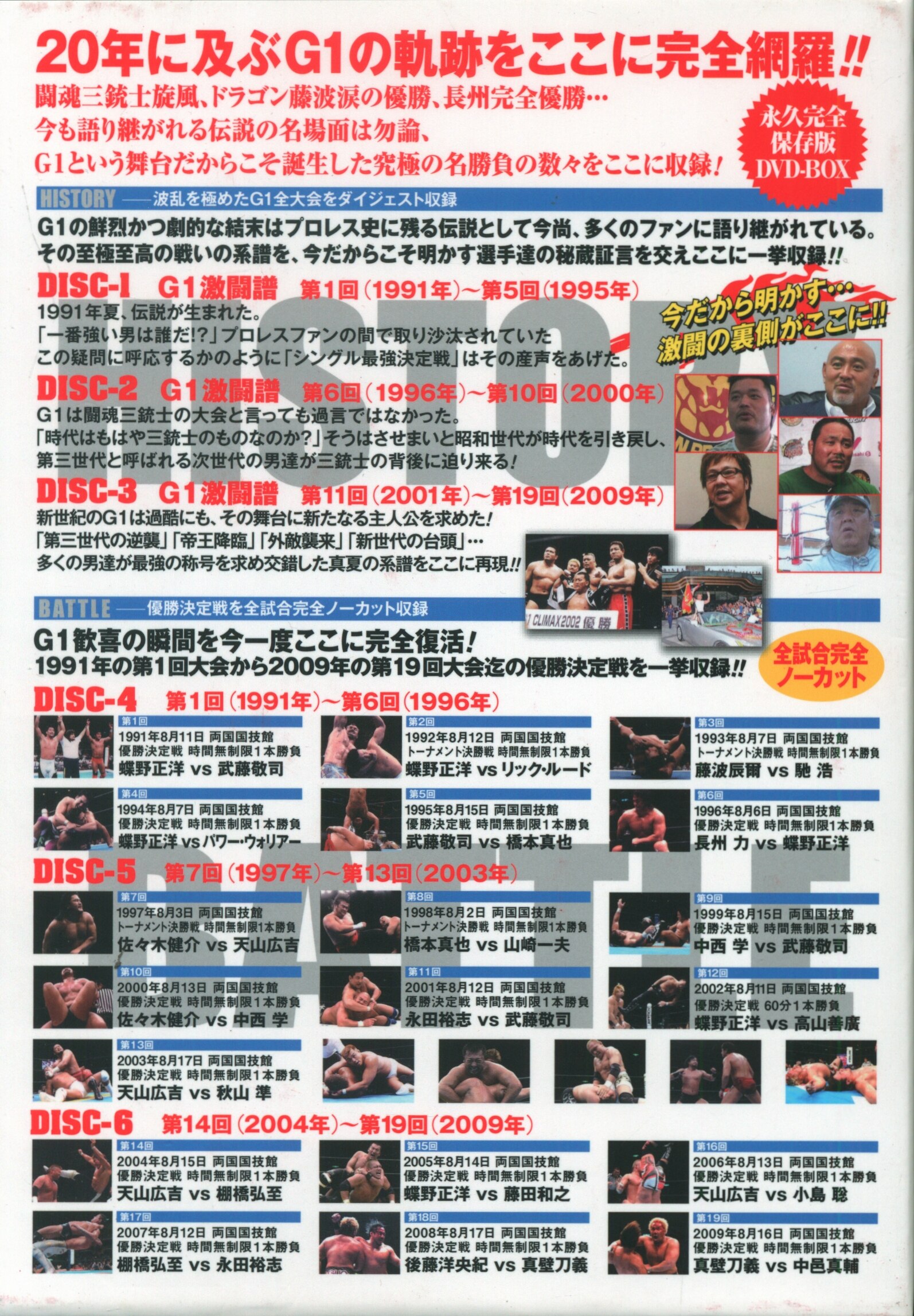 プロレスDVD 新日本プロレス G1 CLIMAX 20ｔｈ ANNIVERSARY DVD-BOX