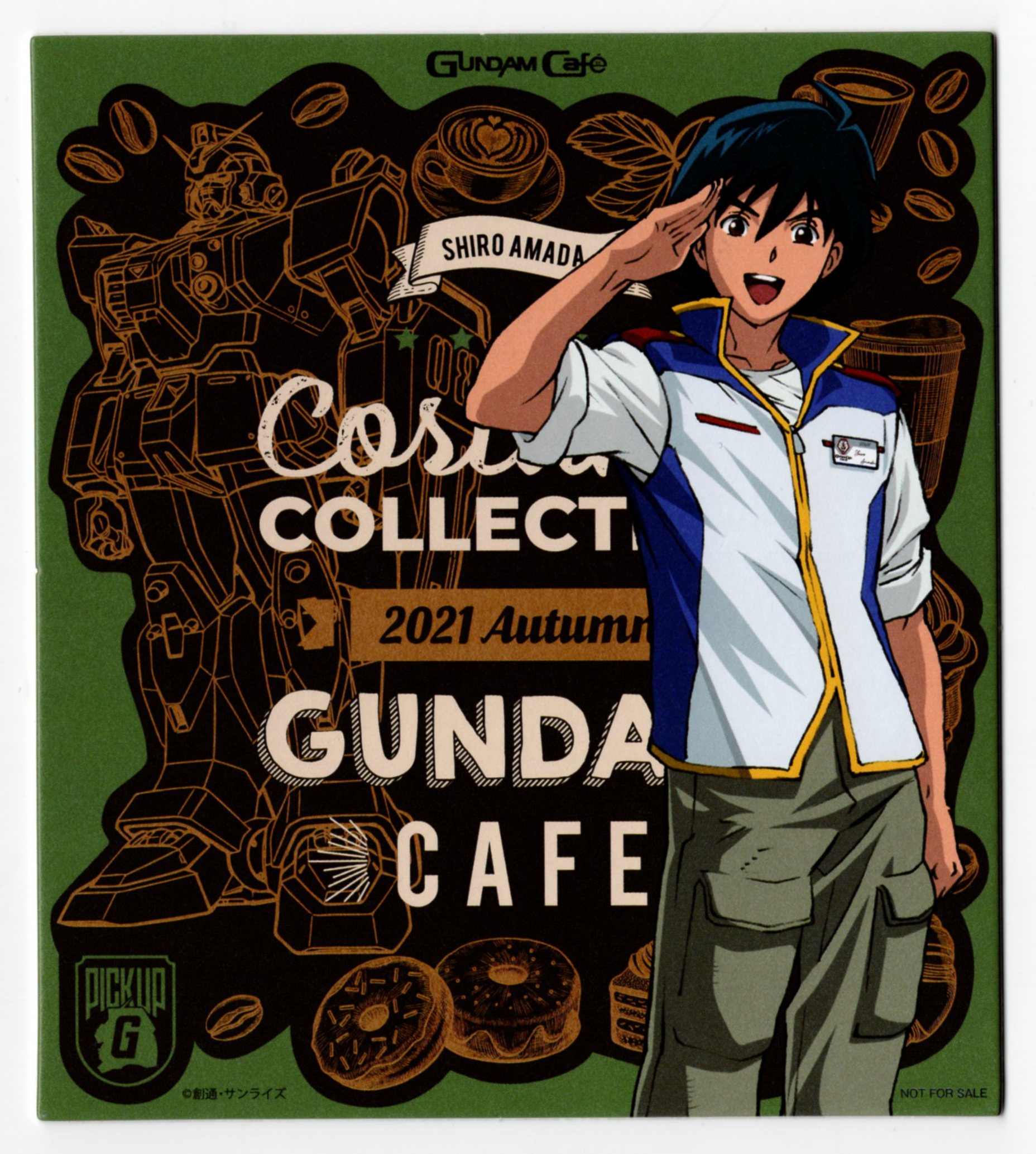 Gundam Cafe Costume Collection 2021 Autumn Mini Shikishi Coaster