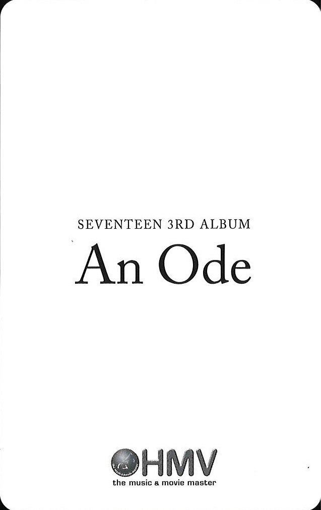 SEVENTEEN An Ode HMV特典 JUN トレーディングカード | ありある 