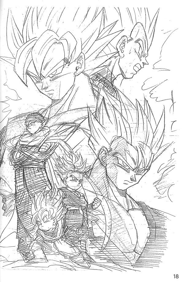 パターン ドラゴンボール原画イラスト集 古澤順也ラフスケッチ集 F